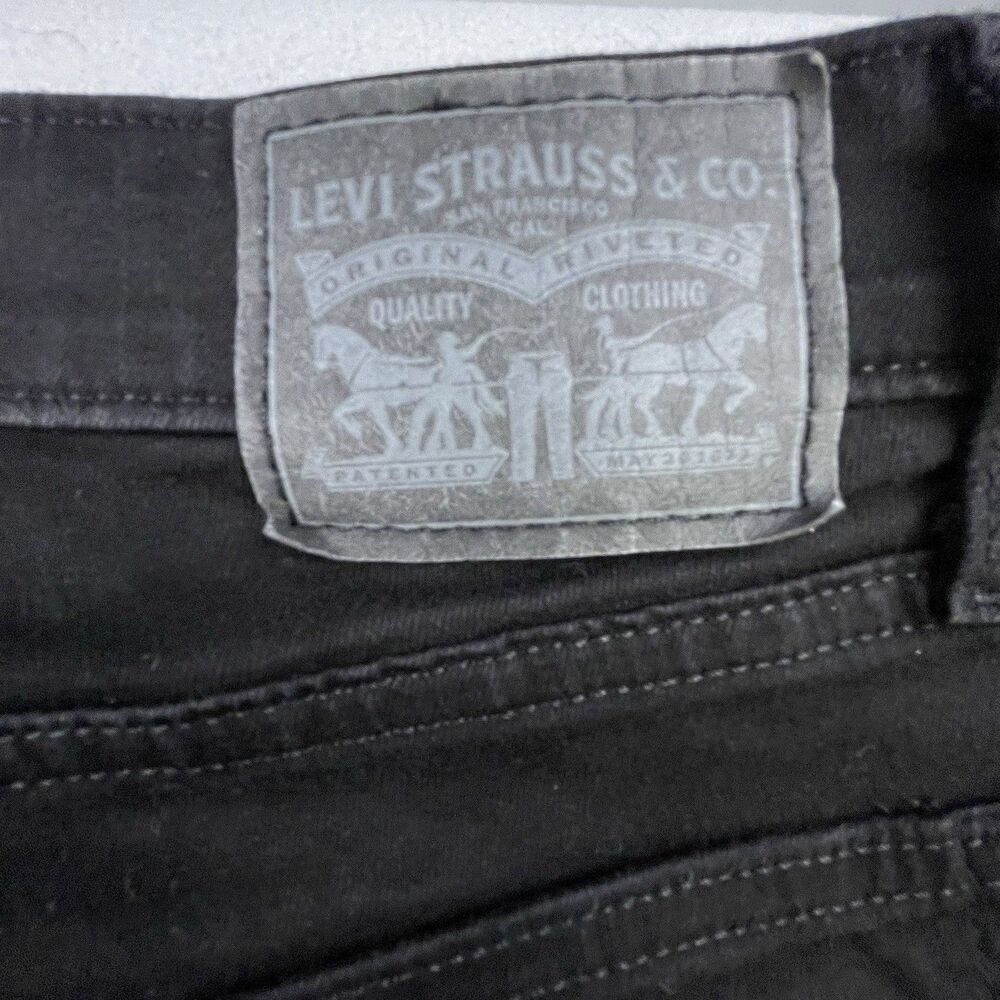 Levi’s 726 Flare Jeans Womens 29x29 Black High Rise Stretch Denim - Picture 9 of 16